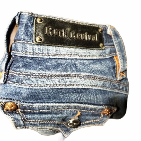 Wmn's ROCK REVIVAL Gwen Boot Cut Jeans (Size 25) - Picture 8 of 9